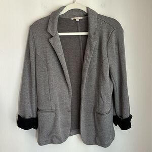 Skies are Blue Women sweatshirt 3/4 sleeve blazer suit jacket office work large